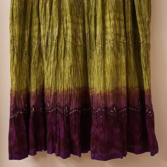 NWT, Chaudry KC Sports Purple Hand Dyed Skirt (flaws) - Picture 7 of 12